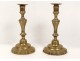Pair candlesticks Regency bronze candlesticks silver candlesticks eighteenth century