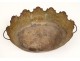 Cooler glass sheet painted palmettes lyre flower Charles X XIX