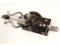 Spring latch handle antique wrought iron castle french handle eighteenth