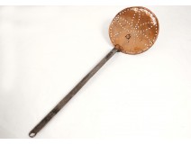 Skimmer strainer antique copper wrought iron french copper kitchen eighteenth