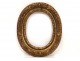 Oval frame french antique carved gilt frame flowers eighteenth century