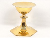 Chalice paten sterling silver vermeil antique silver chalice cross french twentieth