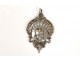 Pendant jewelry silver plated Gallia wife Marianne cock Chantilly twentieth