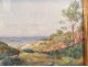 Watercolor landscape Erquy Britain beach seaside Guéritte twentieth century