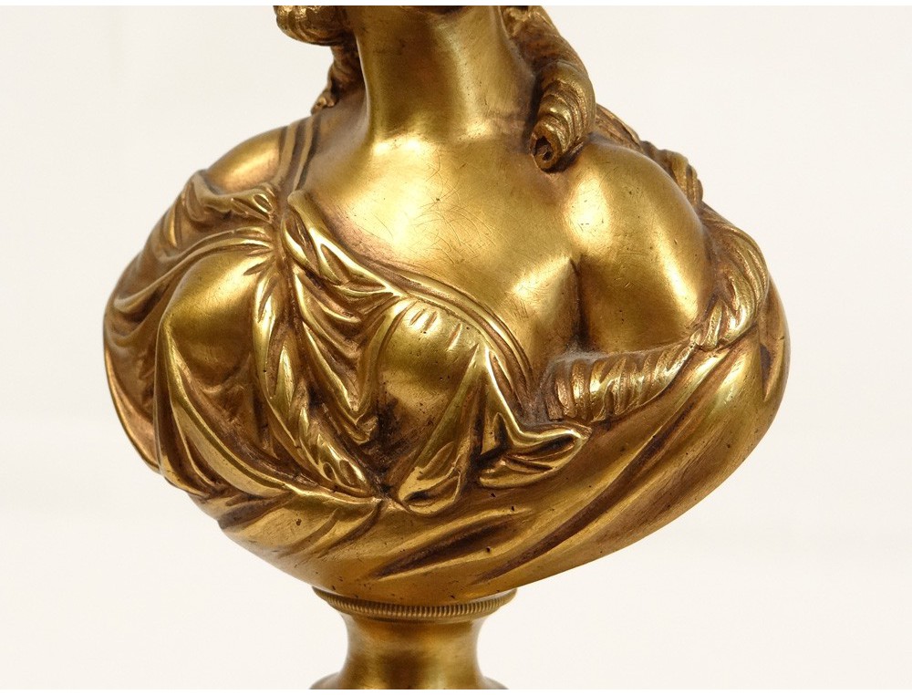 Buste En Bronze De Madame Du Barry - XIXème Siècle - Très Bon état - Décoration Vintage