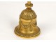 Bell table bell crown french antique gilt bronze bell nineteenth
