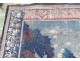 Tapestry Aubusson landscape thatched cottages birds park tapestry XVIIIè century