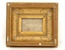Miniature wooden frame stucco golden Napoleon III french antique frame XIX