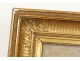 Miniature wooden frame stucco golden Napoleon III french antique frame XIX