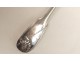 Covered with solid silver christening spoon fork Emmanuelle Minerva twentieth