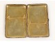 Cigarette case sterling silver inlaid monogram flowers Napoleon III nineteenth