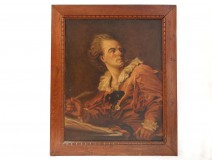 HST table Enlightenment philosopher Diderot writer portrait painting XIX