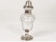 Shaker solid silver Minerva Goldsmith Veyrat Art Nouveau glass nineteenth