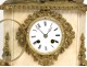 Gold clock Marble King Louis VII France Crusades Templars clock nineteenth