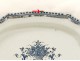 Earthenware dish Rouen Lille basket bouquet flowers eighteenth century