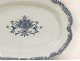 Earthenware dish Rouen Lille basket bouquet flowers eighteenth century