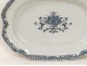 Earthenware dish Rouen Lille basket bouquet flowers eighteenth century