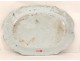 Earthenware dish Rouen Lille basket bouquet flowers eighteenth century