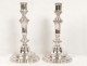 Pair candlesticks Regency bronze candlesticks silver candlesticks eighteenth century