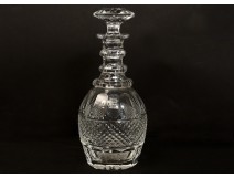 Cut crystal decanter Saint-Louis France Trianon antique decanter twentieth