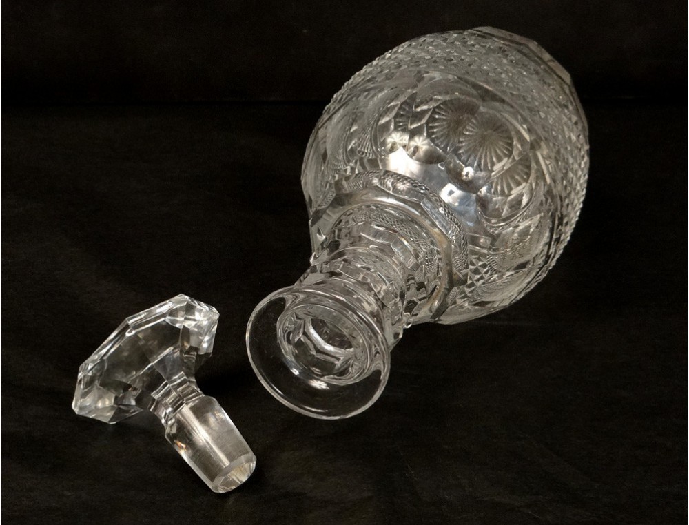 cut crystal decanter saint louis france trianon antique decanter