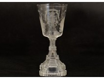 Crystal glass souvenir Eiffel Tower Paris Exposition Universelle in 1889 XIX