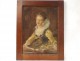 HST table portrait young woman reading books nineteenth century French School