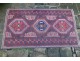 Old wool carpet knotted Persian horses Anatolia Turkey Antique Carpet nineteenth