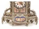 Pendulum gothic candelabra France English knights king queen NapIII 19th