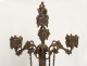 Pendulum gothic candelabra France English knights king queen NapIII 19th