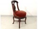 Rare chair mahogany lyre harp palmette Jacob Restoration nineteenth century