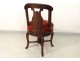 Rare chair mahogany lyre harp palmette Jacob Restoration nineteenth century