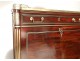 Super secretary Louis XVI mahogany gilt bronze marble columns eighteenth