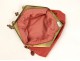 Red evening bag golden brass beads Art Nouveau nineteenth century