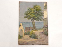 HSC village landscape lane Ile-aux-Moines Brittany Morbihan Gulf Touzé twentieth