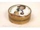 Round box under glass English humor grotesque characters nineteenth