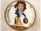 Round box under glass English humor grotesque characters nineteenth
