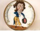 Round box under glass English humor grotesque characters nineteenth