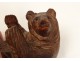 Sculpture empty pocket bear carved Black Forest bear nineteenth century