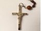 Shell case sterling silver pearl rosary cross Notre Dame des Flots 19th