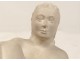 Plaster sculpture nude young woman Mainguy twentieth century Art Deco