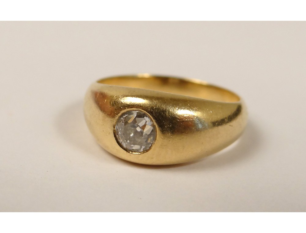 18 carat solid gold ring 0.30 ct diamond ring gold diamond twentieth ...