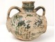 Old oil jar glazed terracotta Centre Auvergne France eighteenth