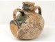 Old oil jar glazed terracotta Centre Auvergne France eighteenth