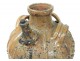 Old oil jar glazed terracotta Centre Auvergne France eighteenth