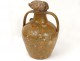 Old oil jar glazed terracotta Centre Auvergne France eighteenth