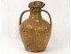 Old oil jar glazed terracotta Centre Auvergne France eighteenth