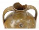 Old oil jar glazed terracotta Centre Auvergne France eighteenth