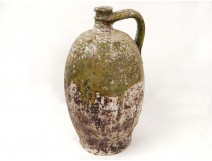 Old oil jar glazed terracotta Centre Auvergne France eighteenth