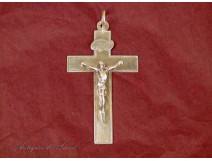 Sterling Silver Cross Christ Sisters St. Jacut Sacred Heart nineteenth century